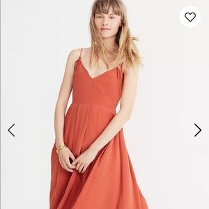 Madewell real silk fern Cami strappy dress sz 4 NWT